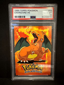 1999 Topps Pokemon Charizard #6 PSA 10 - Image 1