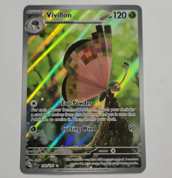 Pokemon TCG Vivillon 193/191 Sv08 Surging Sparks Holo IR EN Stage 2 HP120 - Image 1