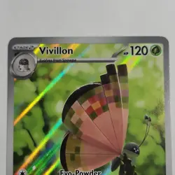 Pokemon TCG Vivillon 193/191 Sv08 Surging Sparks Holo IR EN Stage 2 HP120 - Image 3