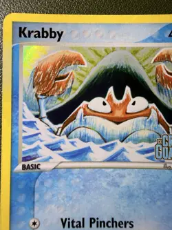 The Pokemon Company Krabby 54/100 Crystal Guardians Reverse Holo Common 40 HP - Image 2