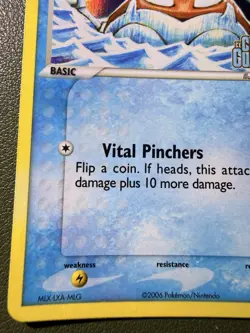 The Pokemon Company Krabby 54/100 Crystal Guardians Reverse Holo Common 40 HP - Image 5