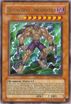 Yu-Gi-Oh Card - DR04-EN184 - DESTINY HERO - DREADMASTER (rare) - NM - Image 1