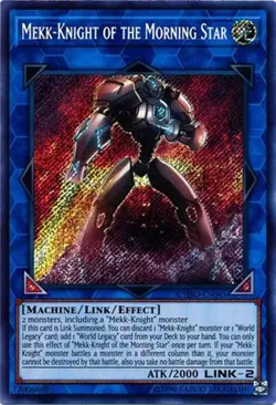Yu-Gi-Oh Card - CYHO-EN045 - MEKK-KNIGHT OF THE MORNING STAR (secret rare holo) - Image 1