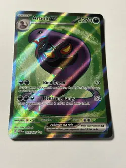 Pokemon TCG Arbok ex 185/165 Sv: Scarlet & Violet 151 UR Full Art Holo - Image 1