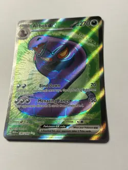 Pokemon TCG Arbok ex 185/165 Sv: Scarlet & Violet 151 UR Full Art Holo - Image 3