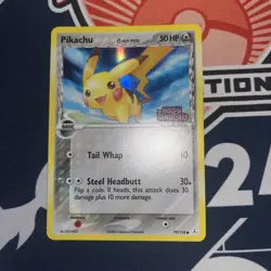 Pikachu 79/110 Reverse Holo EX Holon Phantoms Pokemon TCG - Image 2