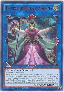 Yu-Gi-Oh Card - FLOD-EN038 - TRICKSTAR BELLA MADONNA (ultra rare holo) - NM/Mint - Image 1