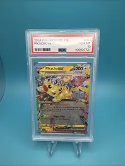 Pokemon Pikachu EX 57/191 SV Surging Sparks PSA 10 GEM MINT - Image 1