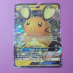 Pokemon Dedenne GX 57/214 SM Unbroken Bonds Ultra Rare Holo English 2019 - Image 3