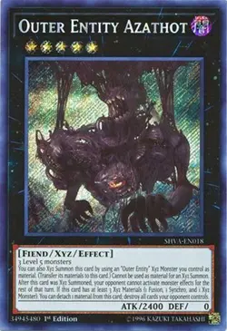 Yu-Gi-Oh Card - SHVA-EN018 - OUTER ENTITY AZATHOT (secret rare holo) - NM/Mint - Image 1