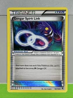Pokemon TCG Holo Gengar Spirit Link 95/119 XY Phantom Forces - Image 1