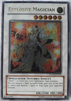 Yugioh 1x Explosive Magician SOVR-EN044 Ultimate Rare Unlimited Edition NearMint - Image 1