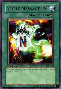 Yu-Gi-Oh Card - LON-090 - SPIRIT MESSAGE “N” (rare) [1st Edition] - NM - Image 1