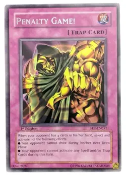 Yu-Gi-Oh Card - FET-EN051 - PENALTY GAME! (rare) [1st Edition] - NM - Image 1