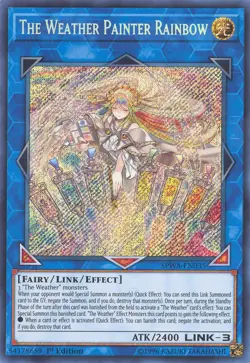 Yu-Gi-Oh Card - SPWA-EN035 - THE WEATHER PAINTER RAINBOW (secret rare holo) NM/M - Image 1