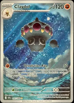Claydol 092/086 Chaos Rising Illustration Rare Near Mint English Pokemon TCG - Image 1