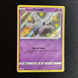 Pokemon TCG - Galarian Corsola Shiny Vault Holo - SV049/SV122 - Shining Fates - Image 1