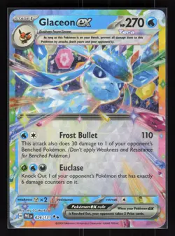 Glaceon ex Holo Double Rare Pokemon SV: Prismatic Evolutions 026/131 NM - Image 1