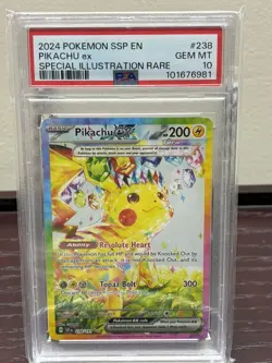 2024 Pokemon SSP EN #238 Pikachu ex Special Illustration Rare PSA 10 GEM MT - Image 1