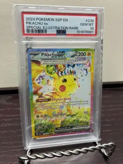 2024 Pokemon SSP EN #238 Pikachu ex Special Illustration Rare PSA 10 GEM MT - Image 3