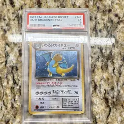 PSA EX 5 1997 Japanese Rocket Gang Dark Dragonite Holo #149 Cert 154732378 - Image 1