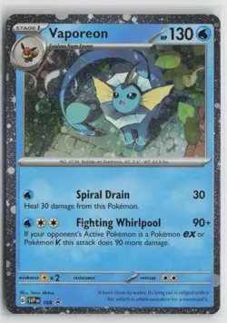 Vaporeon (Cosmos Holo) 168 Holo Promo Scarlet & Violet Promo Pokemon NM - Image 1