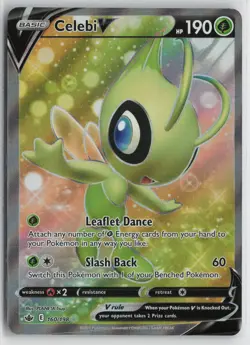 Celebi V 160/198 Rare Ultra Chilling Reign Pokemon NM - Image 1