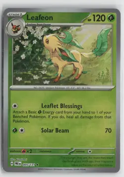 Leafeon 005/131 Poke Ball Prismatic Evolutions Pokemon NM - Image 1