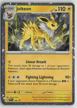 Jolteon (Cosmos Holo) 169 Holo Rare Scarlet & Violet Promo Pokemon NM - Image 1