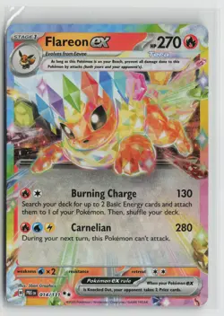 Flareon ex - 014/131 014/131 Holo SV: Prismatic Evolutions Pokemon NM - Image 1