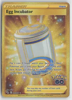Egg Incubator 087/078 Secret Rare Pokemon GO Pokemon NM - Image 1