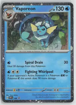 Vaporeon (Cosmos Holo) 168 Holo Promo Scarlet & Violet Promo Pokemon NM - Image 1