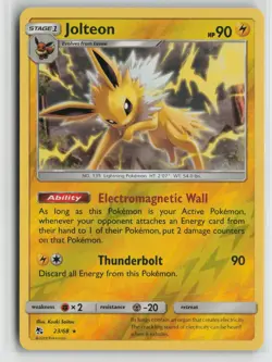 Jolteon 23/68 Rare Hidden Fates Pokemon NM - Image 1