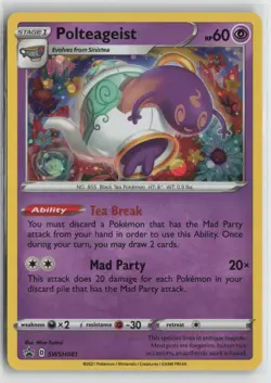 Polteageist SWSH081 Holo Promo Sword & Shield Promo Pokemon NM - Image 1