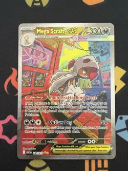 Pokemon - Ascended Heroes - Mega Scrafty ex SIR 285/217 NM - Image 1