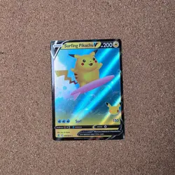 #8 Surfing Pikachu V 8/25 Celebrations Ultra Rare Pokemon TCG Holofoil *CZ - Image 1