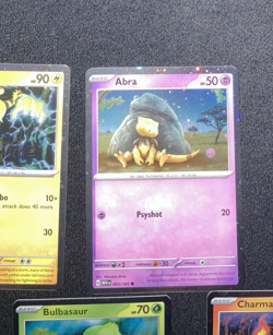 HD COSMOS HOLO Starters + Abra & Electabuzz Set - Pokemon 151 Promo Set - Image 3