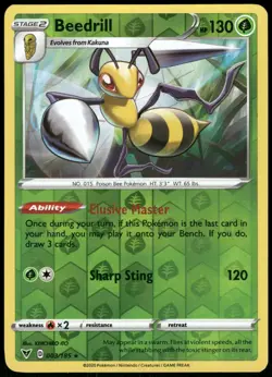 Beedrill 003/185 Reverse Holo R Vivid Voltage 2020 - Image 1