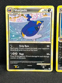 Pokemon Tcg Sharpedo 38/108 Power Keepers & Sharpedo 30/102 Triumphant Non Holo - Image 2