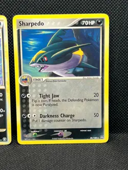 Pokemon Tcg Sharpedo 38/108 Power Keepers & Sharpedo 30/102 Triumphant Non Holo - Image 3