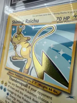 CGC 7 Shining Raichu 111/105 Neo Destiny Holo Unlimited Pokemon 2002 - Image 4