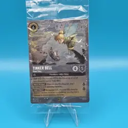 Disney Lorcana Tinker Bell Giant Fairy P3 Promo Sealed Glitter Foil Card NM - Image 1
