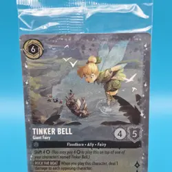 Disney Lorcana Tinker Bell Giant Fairy P3 Promo Sealed Glitter Foil Card NM - Image 2