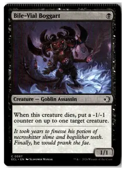 MTG Bile-Vial Boggart - Lorwyn Eclipsed Misprint Lightly Played English - Image 1