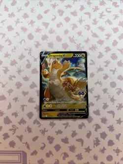 Pokemon TCG Dragonite v VSTAR #SWSH235 Stamped Card - Image 1