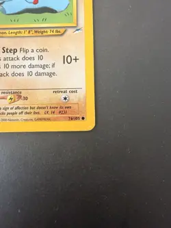 Phanpy 76/105 1st Edition Neo Destiny Pokemon Card 2002 WOTC Vintage Common LP - Image 5