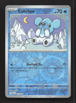 Cubchoo 025/086 Common Black Bolt Pokemon Reverse Holo Near Mint - Image 1