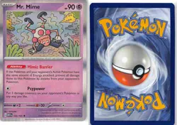 Mr. Mime 122/165 Rare 151 Pokemon NM - Image 3