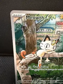 2025 Pokemon TCG Meowth #106/094 Illustration Rare ME Phantasmal Flames NM - Image 5