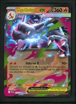 2025 Pokemon TCG Mega Charizard X EX Double Rare Holo 013/094 360HP - Image 1